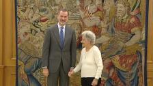 Felipe VI recibe en Zarzuela a una superviviente de Auschwitz