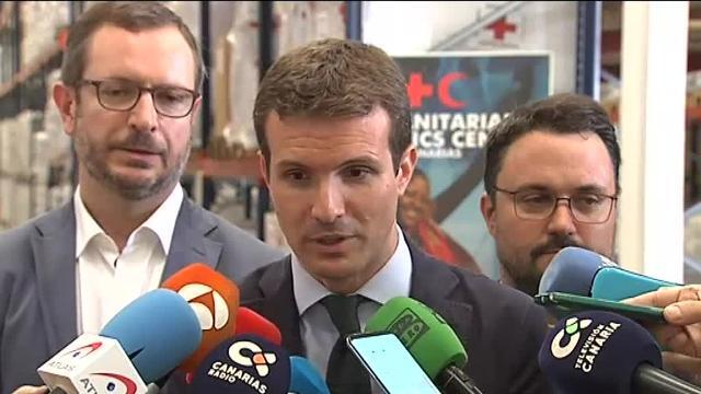 Casado recuerda que el PP no ha pedido la dimisión de Sánchez, solo una explicación Las Cortes sobre su máster