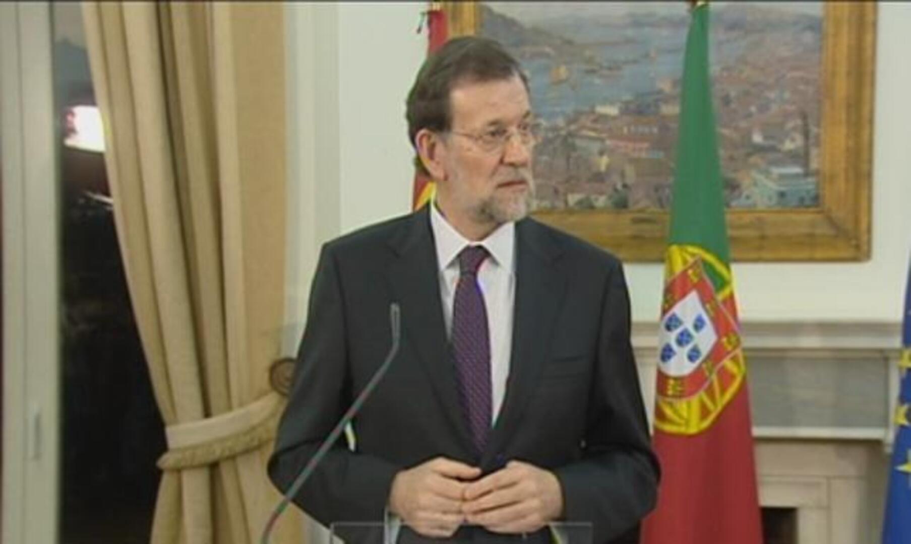 Rajoy dice que España imitará la valentía de Portugal contra la crisis