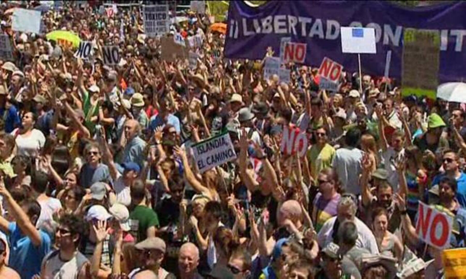 Directo: Miles de «indignados» marchan de forma pacífica por las principales ciudades españolas