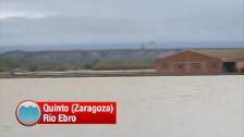 El Ebro amenaza a la Ribera Baja de Zaragoza