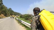 El Gobierno de Ceuta pide ayuda aérea para sofocar el incendio