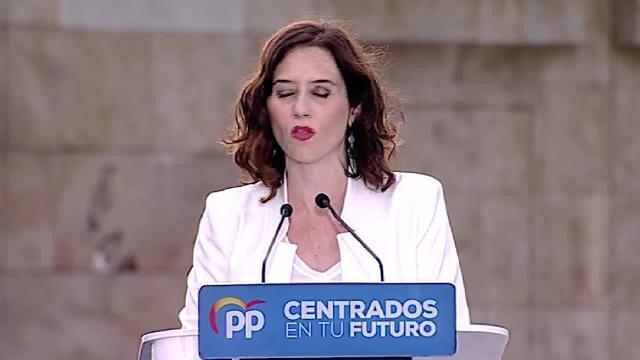 Ayuso reivindica un PP &quot;que no se arruga&quot; -. Firma: SPJ/CGT .-