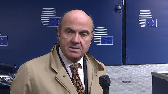 Luis de Guindos y Jeroen Dijsselbloem, en el Eurogrupo