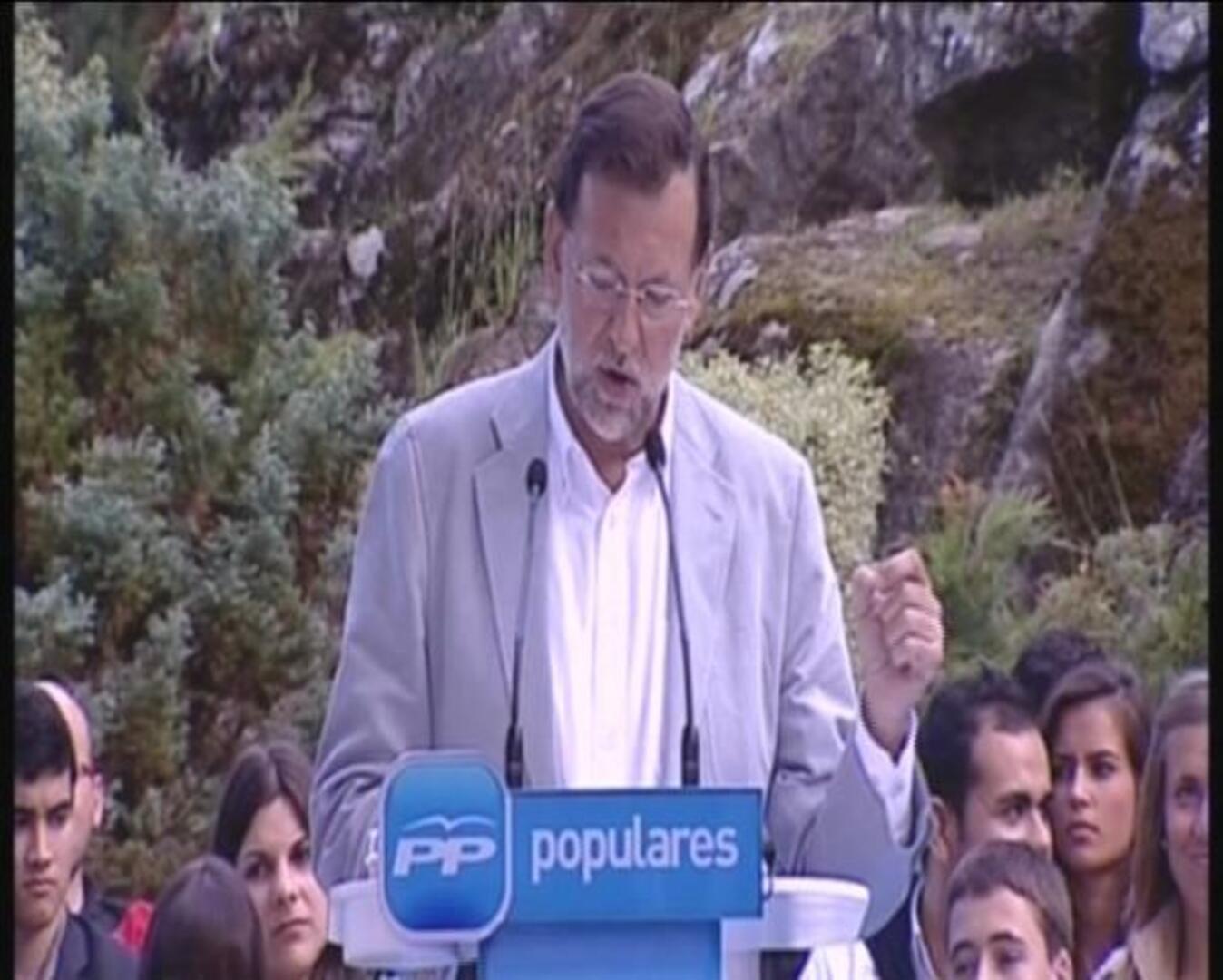 Rajoy: «El PP ha demostrado que se puede atajar el déficit»