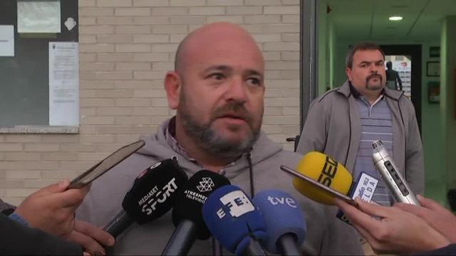 Maiki Fernández, jugador del Eldense, a su llegada a los juzgados