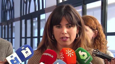 Íñigo Errejón y Pablo Iglesias, este martes en el Congreso