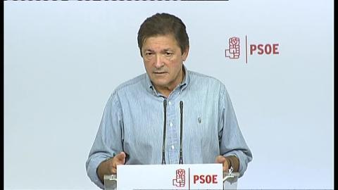 El presidente de la gestora del PSOE y presidente de Asturias, Javier Fernández