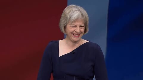 Theresa May, durante la conferencia del partido conservador británico