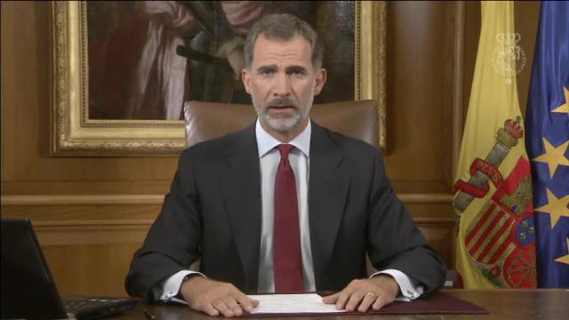 Don Felipe, durante su discurso en Zarzuela