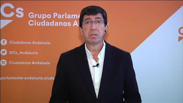Juan Marín: &quot;Ciudadanos ha cerrado un acuerdo de 90 medidas con el PP que no se van a mover&quot;