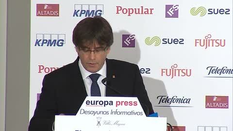 Carles Puigdemont, presidente de la Generalitat de Cataluña