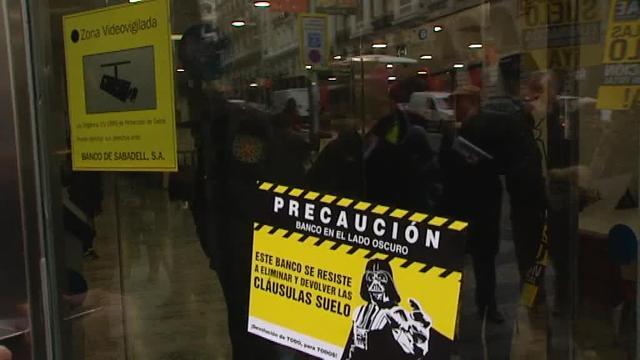 Protesta por las cláusulas suelo