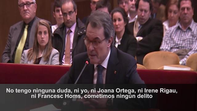 Vídeo: Artur Mas defiende el éxito del 9N