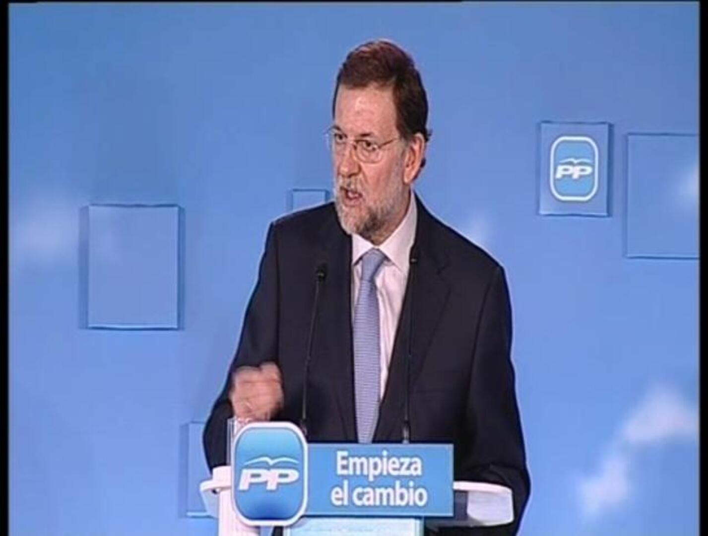 Rajoy: «El paro es la primera razón para el cambio político»