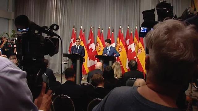 Pedro Sánchez pone a Quebec como ejemplo para Cataluña en su viaje oficial a Canadá