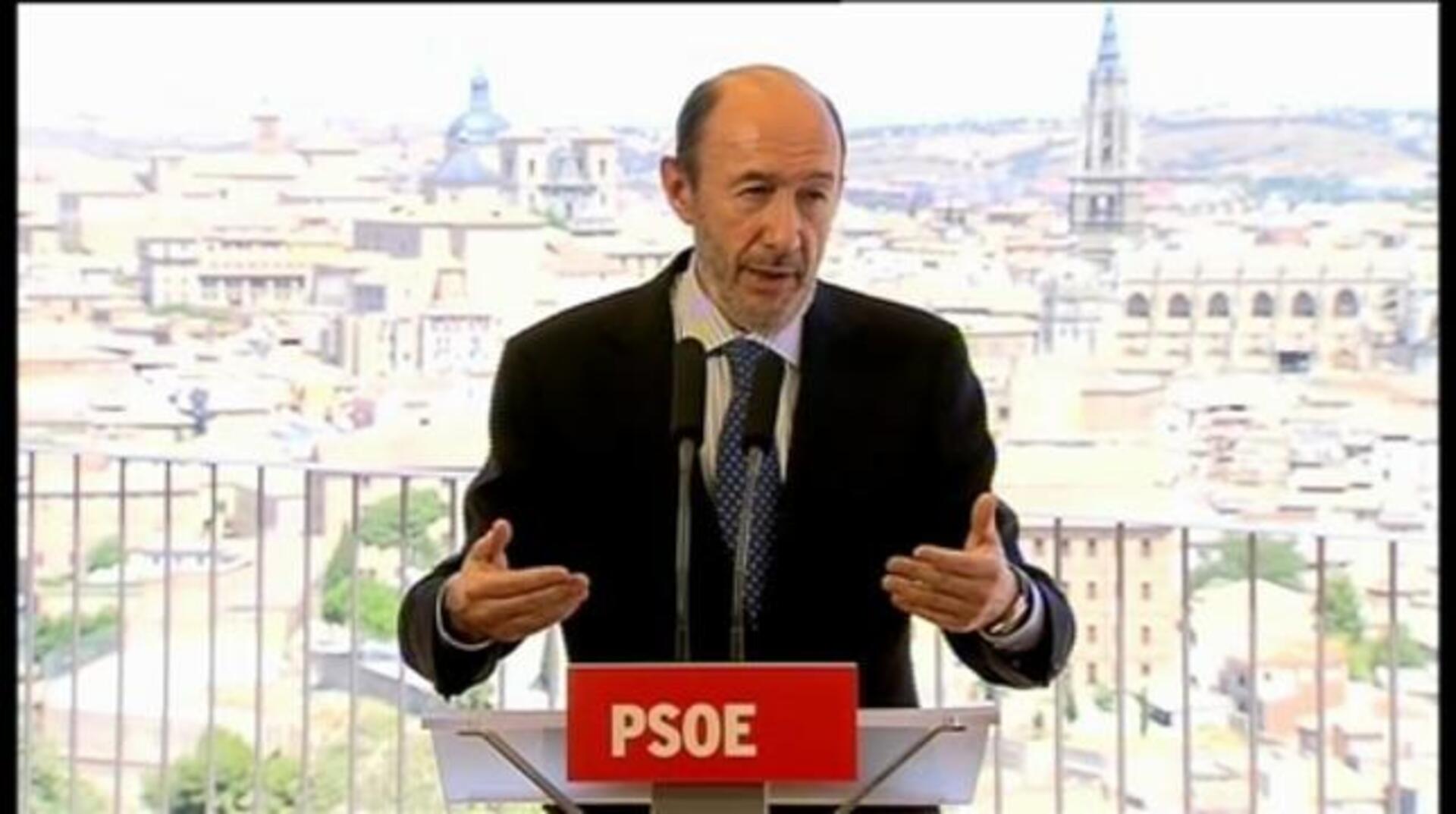 Rubalcaba pide al BCE que intervenga porque España e Italia son también Europa