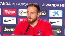 Oblak: "Ya veremos lo que va pasar conmigo. De momento tengo contrato hasta 2021"