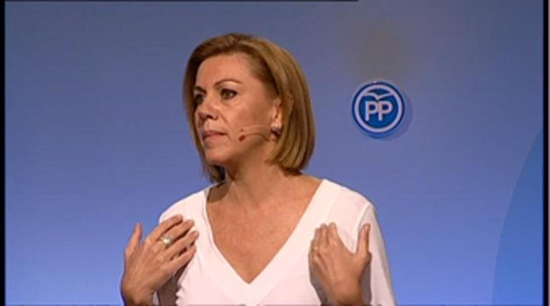 Cristian Cifuentes y María Dolores de Cospedal