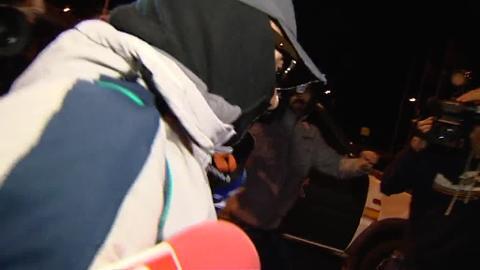 El rostro de Gallego, tras salir en libertad en 2013