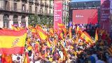 Directo manifestación: La Generalitat enmudece ante la manifestación multitudinaria por la unidad de España