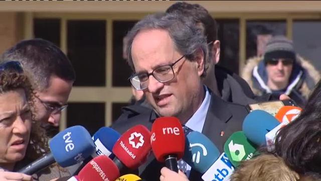 Torra pide a Sánchez &quot;coraje&quot; y &quot;valentía&quot; para seguir adelante con el diálogo