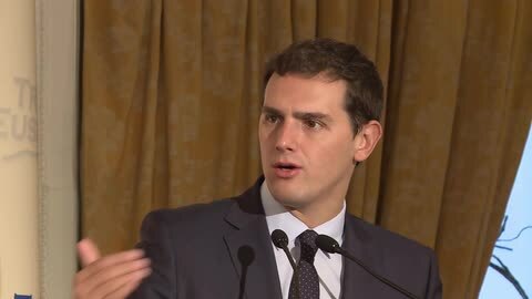 Rivera en una conferencia presentada este viernes en Bilbao