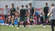 Cristiano Ronaldo lidera el entrenamiento de la selección portuguesa