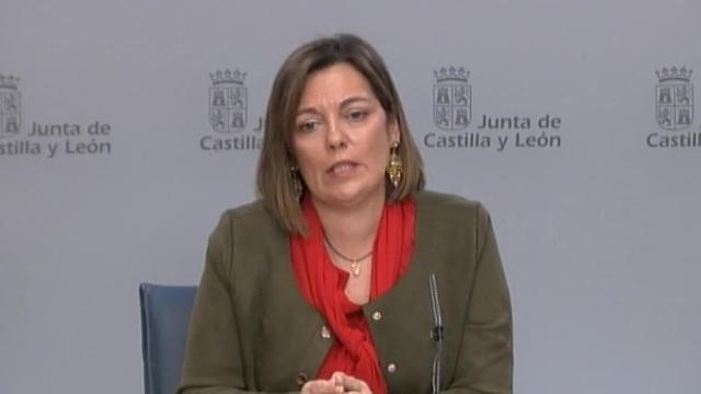 Mauricia Ibáñez, a la salida de los juzgados de Burgos