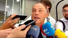 Tebas cree "al 90%" que el Girona-Barça se jugará en EEUU