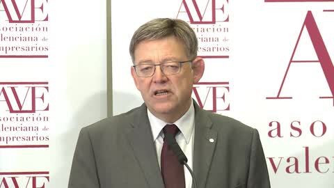 Imagen de Juan Roig junto a Ximo Puig tomada este martes en Valencia