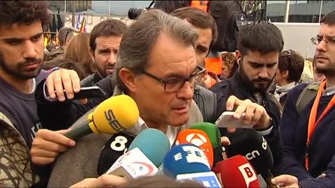 Francesc Homs (i), Joana Ortega (2i), Artur Mas (3d) e Irene Rigau (d), entre otros