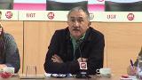 El líder de UGT admite que la posibilidad de convocar una huelga general sigue «abierta»