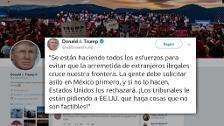 Trump centra sus esfuerzos en parar a la caravana de migrantes hondureños que viajan hacia EEUU