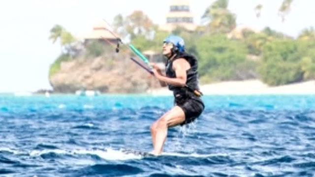Vídeo: Obama se apunta al 'Kitesurf' en las Islas Vírgenes
