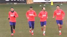 Primer entrenamiento de Morata con el Atlético