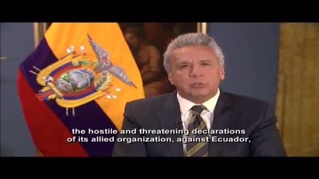 El presidente de Ecuador confirma la retirada de asilo diplomático de Julian Assange en Londres