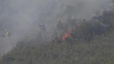 El incendio en el Valle de Fornela, en León, deja ya 300 hectáreas calcinadas