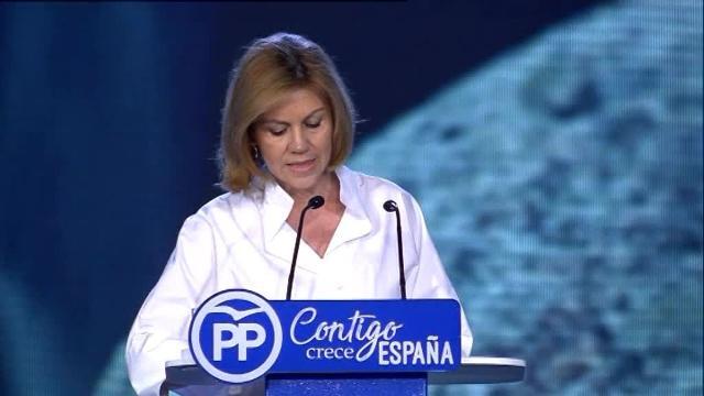 Cospedal: &quot;Rajoy ha salvado a España de la quiebra y la rebelión&quot;