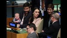 La presidenta de Nueva Zelanda se lleva a su bebe de 3 meses a la Asamblea General de la ONU