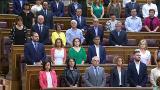 El Congreso guarda un minuto de silencio por Miguel Ángel Blanco con la ausencia de Bildu