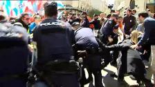 Los incidentes entre la Policía y trabajadores de Alcoa se saldan con un detenido