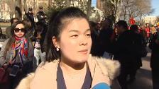 Cientos de ciudadanos chinos piden al BBVA el desbloqueo de sus cuentas