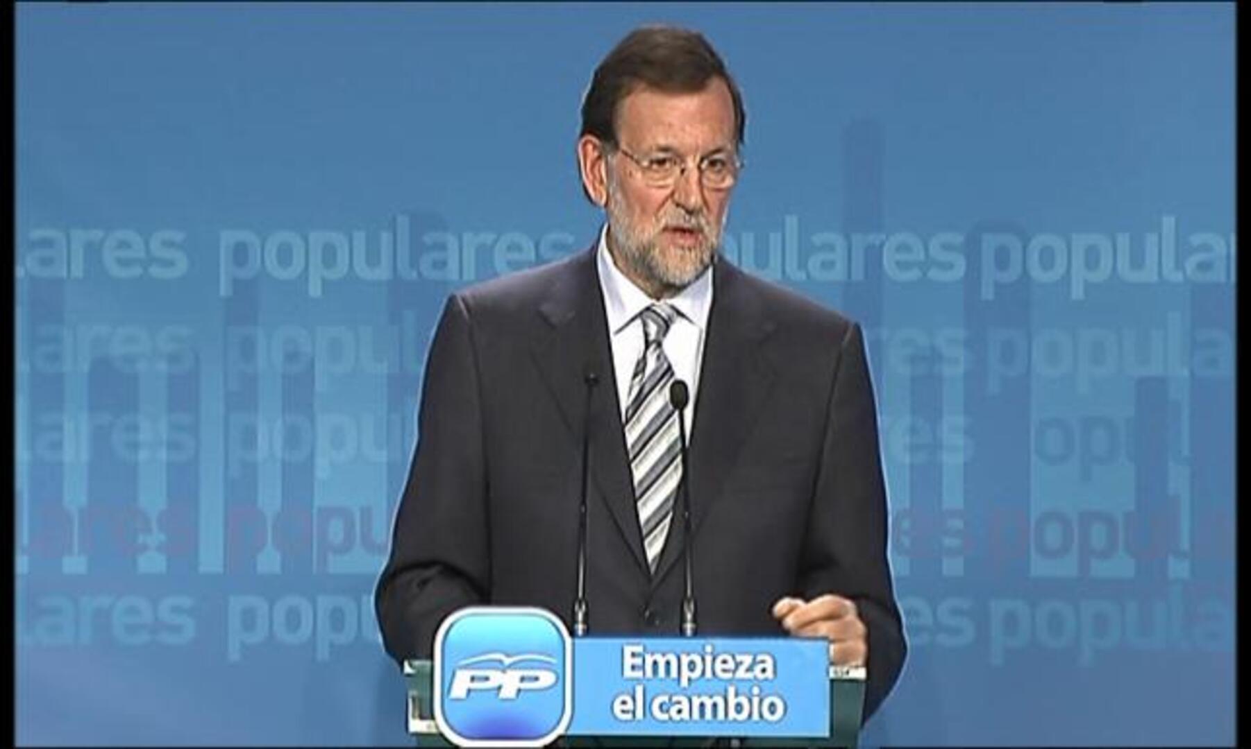 Rajoy: «Para mí no hay tarea más ilusionante que sacar a España de la crisis»