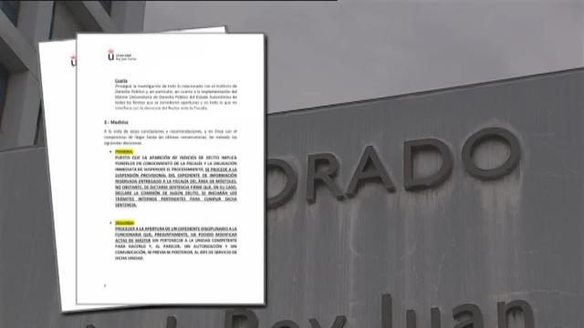 La Universidad suspende al director del Instituto del máster de Cifuentes