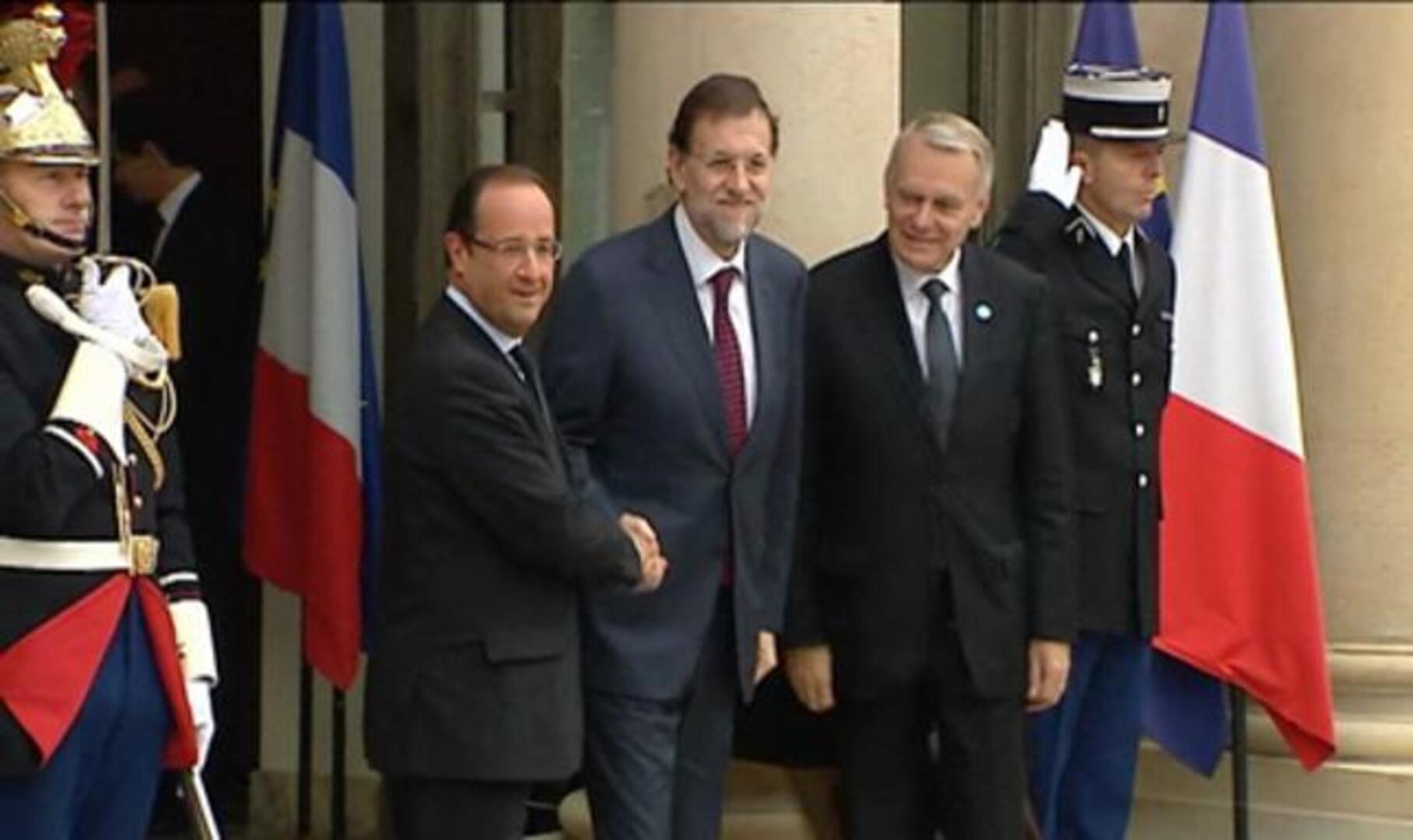 Acuerdo de Rajoy y Hollande para impulsar el pacto de crecimiento y la unión bancaria