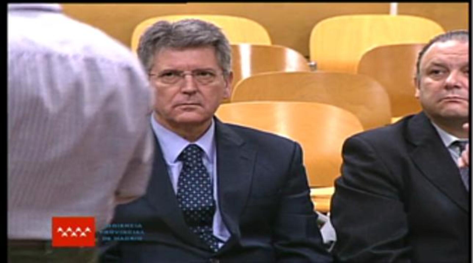 Miguel Ángel Flores, el principal acusado del caso Madrid Arena, a su entrada hoy al juzgado