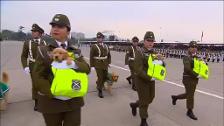 La unidad canina del ejército de Chile acapara los focos en el desfile para conmemorar la independencia