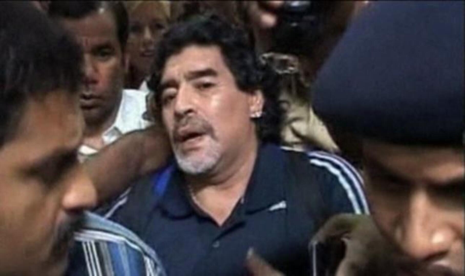 El mal rato de Maradona en la India