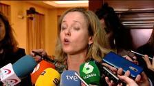 Nadia Calviño está "satisfecha" por el balance de los ocho meses de Gobierno